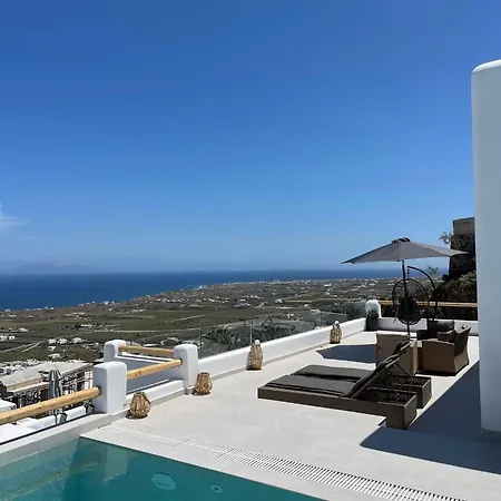 Wonderful Santorini - 2 Bedroom - Dream Tria - Stunning Sea Views And Private Pool - 4* Vourvoúlos